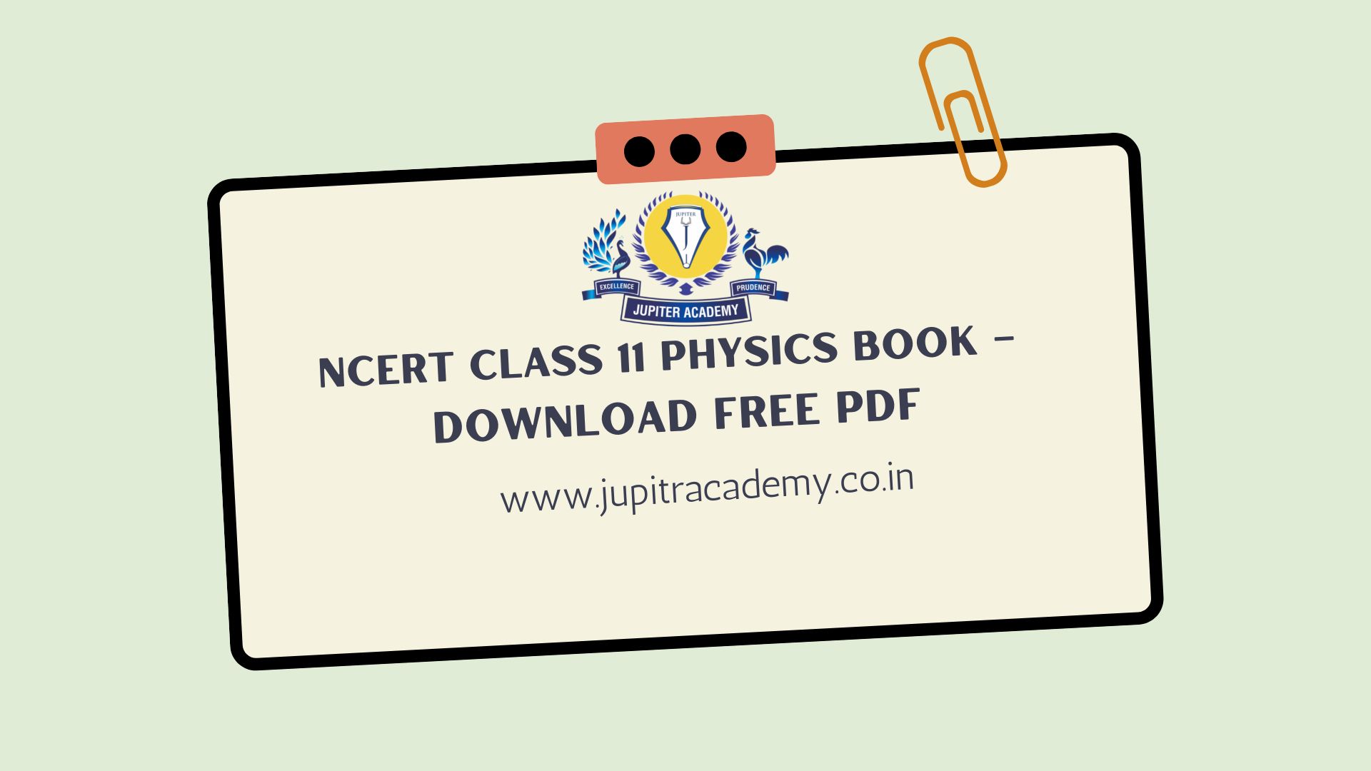 NCERT Class 11 Physics Book – Download Free PDF - Jupiter