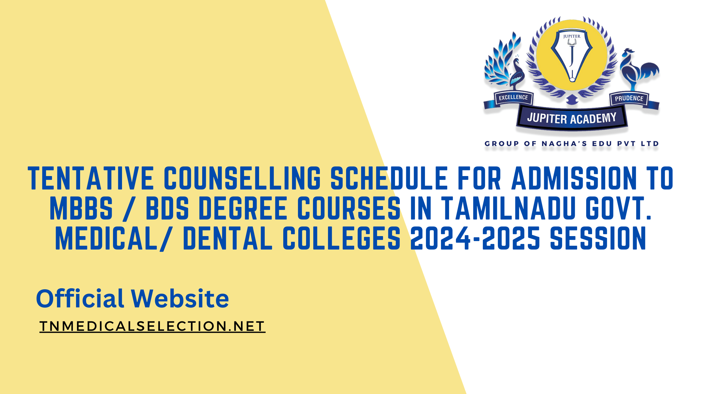 Read more about the article The tentative counseling schedule for admission to MBBS and BDS courses in Tamil Nadu Government Medical and Dental Colleges for the 2024-2025