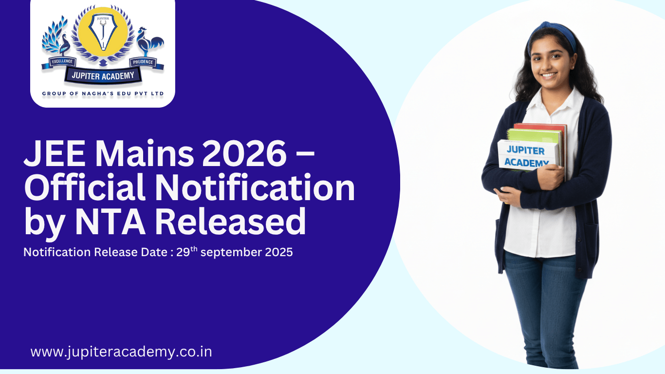 You are currently viewing JEE Mains 2026 – Official Notification by NTA Released