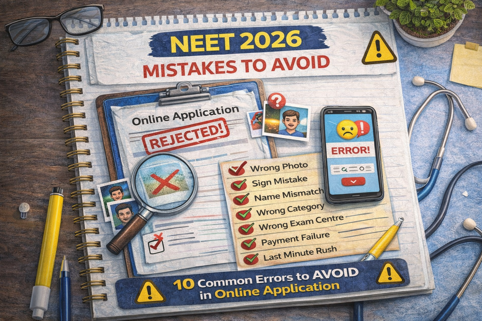 NEET 2026 Mistakes to Avoid – Common Errors in Online Application Meta ...