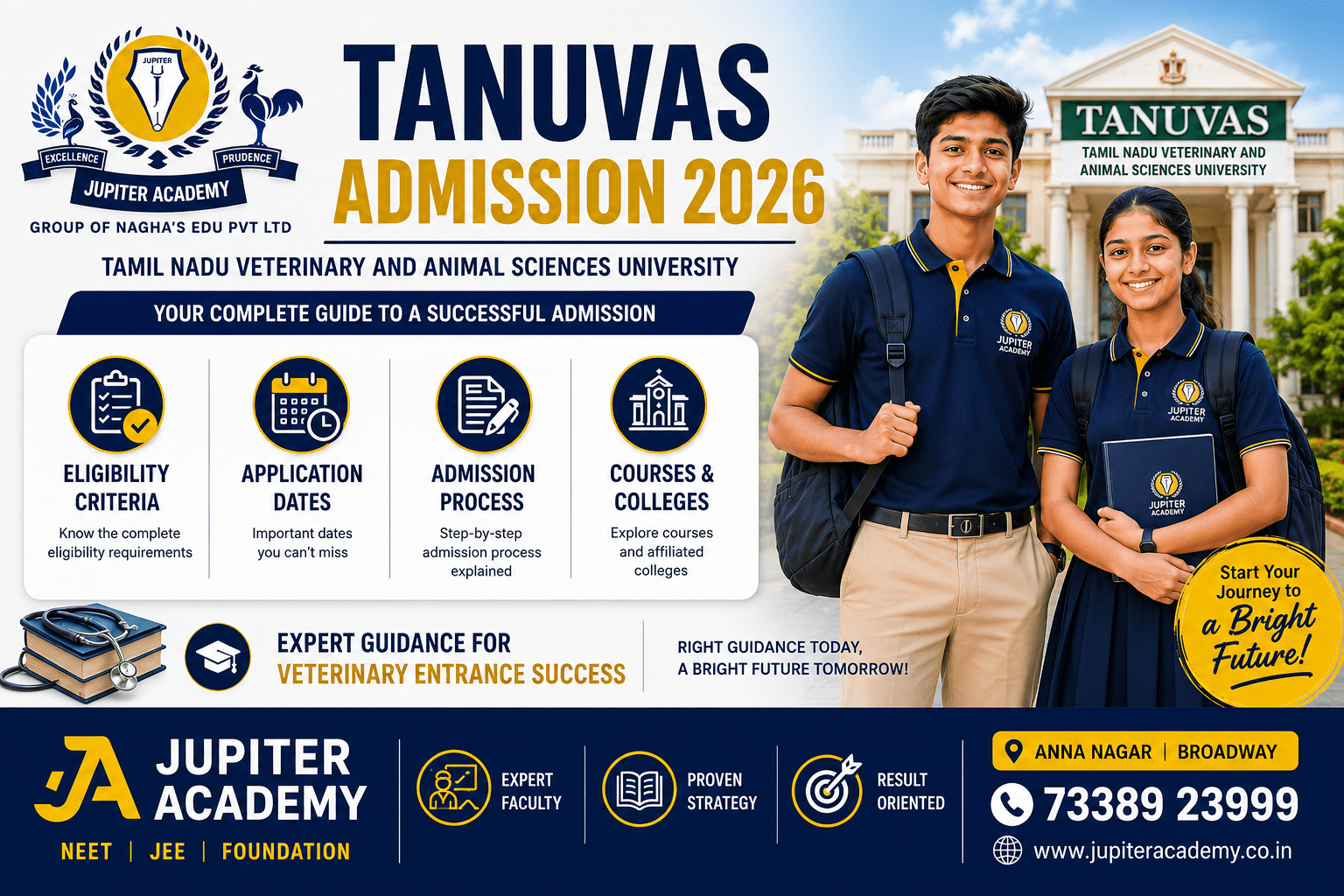 TANUVAS Admission 2026 Guide by Jupiter Academy Chennai