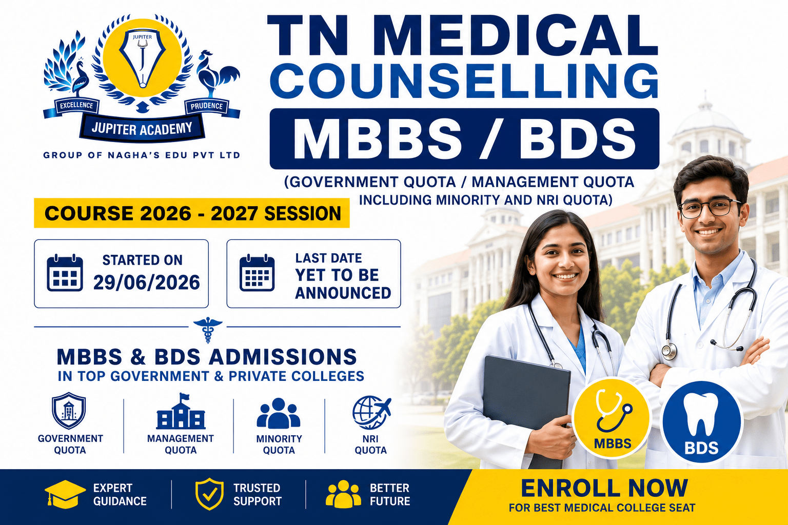 TN MBBS Counselling 2026 Jupiter Academy