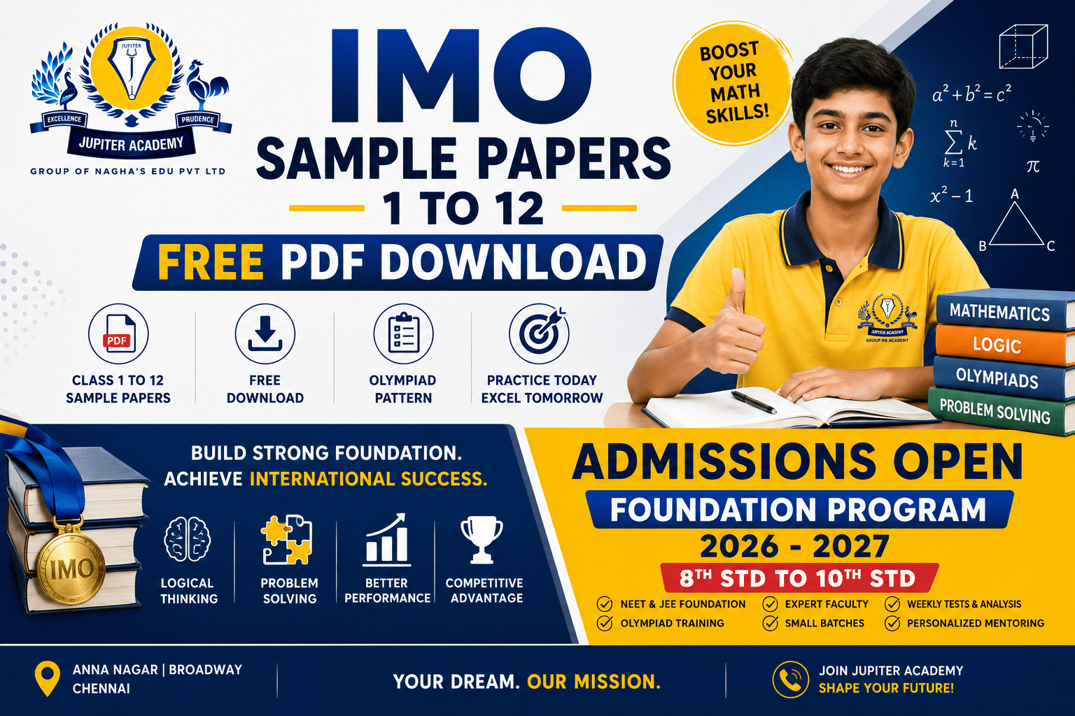 Jupiter Academy IMO Olympiad Foundation Programme Chennai